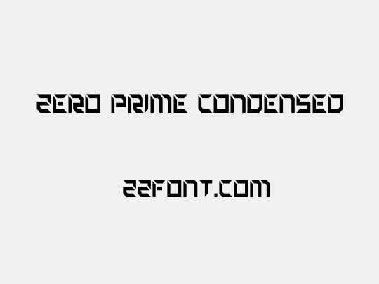 Zero Prime Condensed