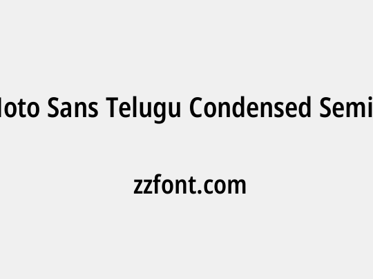 Noto Sans Telugu Condensed SemiBold