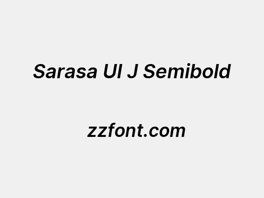 Sarasa UI J Semibold