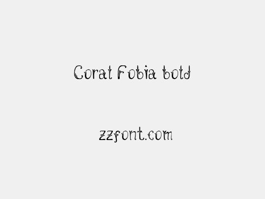 Coral Fobia bold