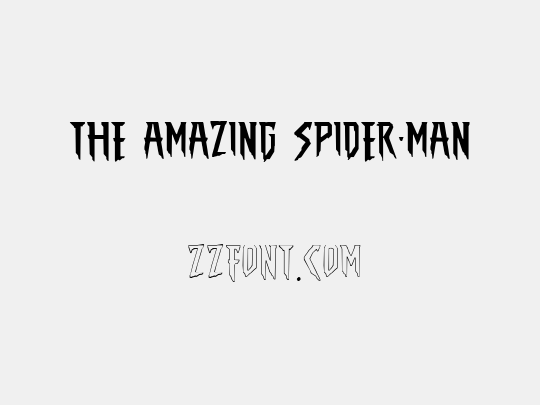 THE AMAZING SPIDER-MAN