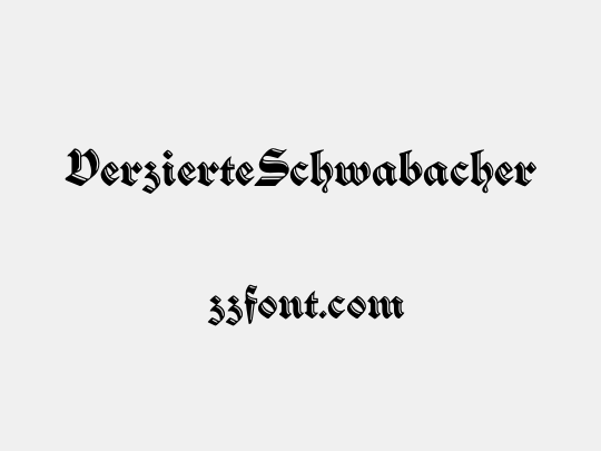 VerzierteSchwabacher