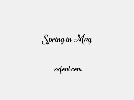 Spring in May