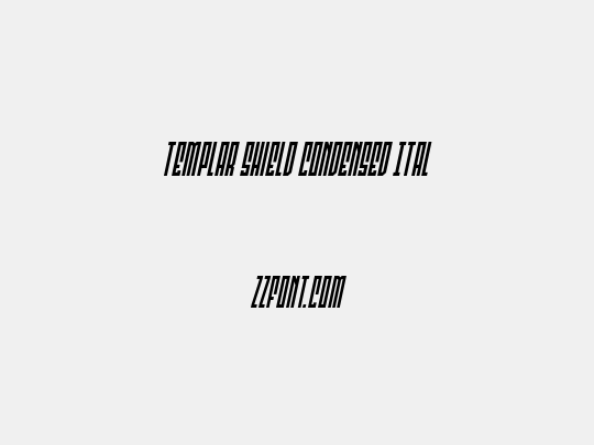 Templar Shield Condensed Ital