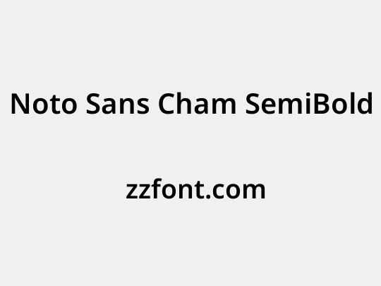 Noto Sans Cham SemiBold