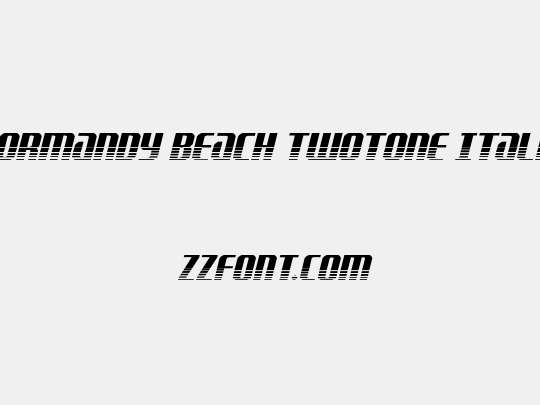 Normandy Beach Twotone Italic