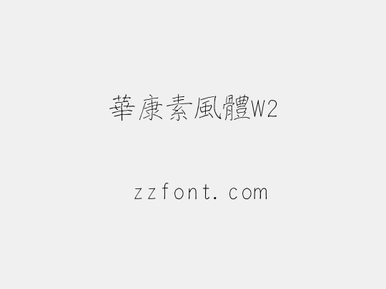 華康素風體W2