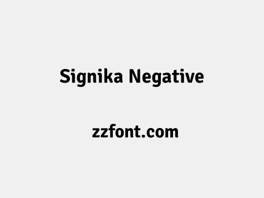 Signika Negative