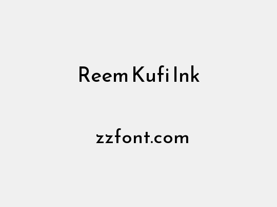 Reem Kufi Ink