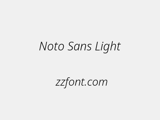 Noto Sans Light