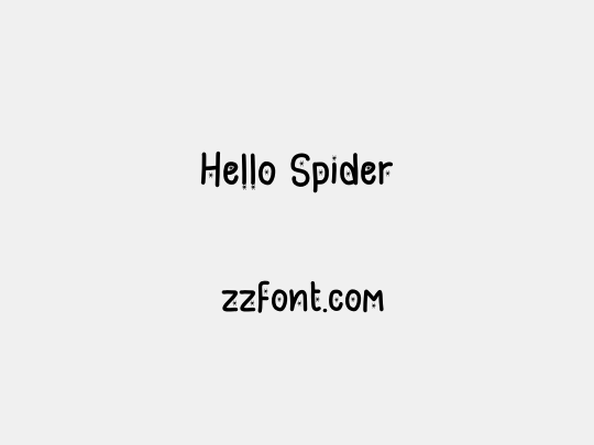 Hello Spider