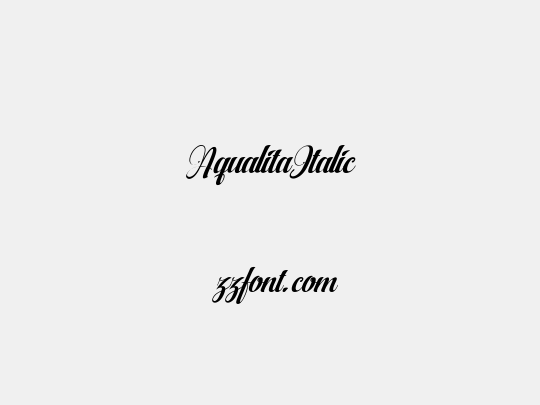 AqualitaItalic