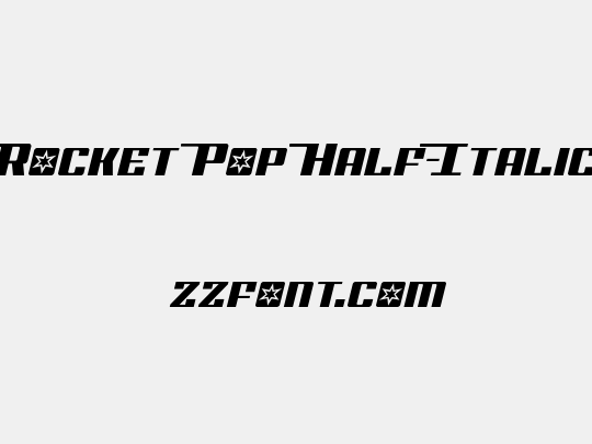 Rocket Pop Half-Italic