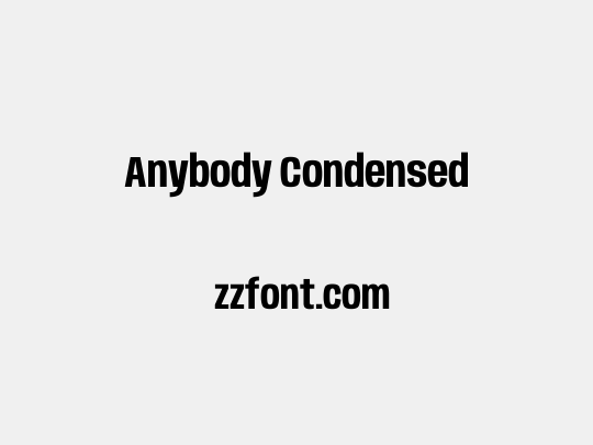 Anybody Condensed
