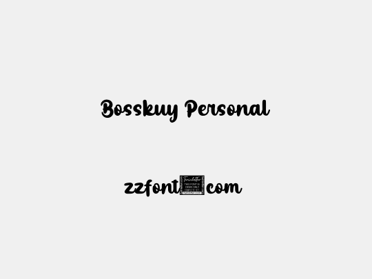 Bosskuy Personal