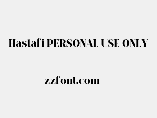 Hastafi PERSONAL USE ONLY