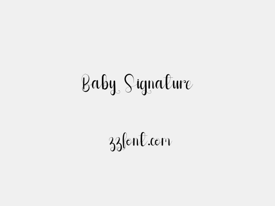 Baby Signature