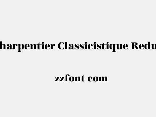 Charpentier Classicistique Reduced