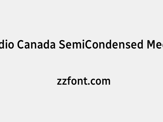 Radio Canada SemiCondensed Medium