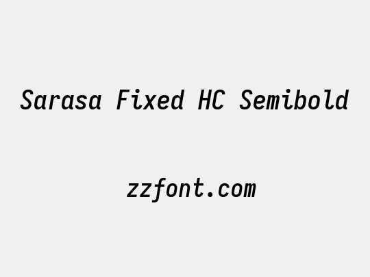 Sarasa Fixed HC Semibold