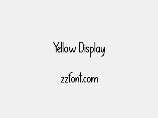 Yellow Display
