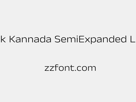 Anek Kannada SemiExpanded Light