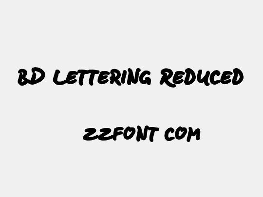 BD Lettering Reduced