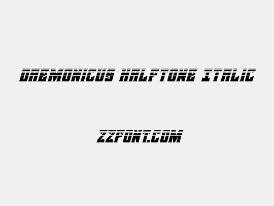 Daemonicus Halftone Italic