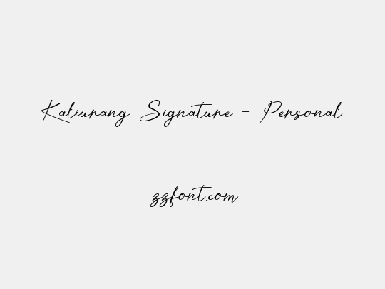 Kaliurang Signature - Personal