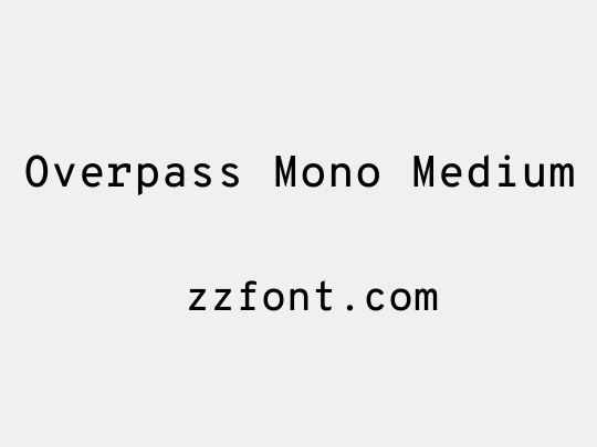 Overpass Mono Medium