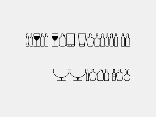 Glass and bottles St