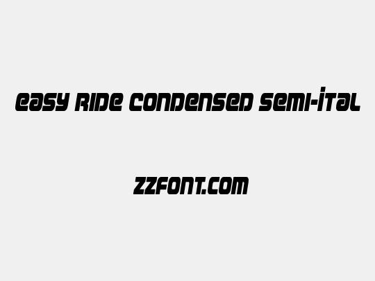 Easy Ride Condensed Semi-Ital