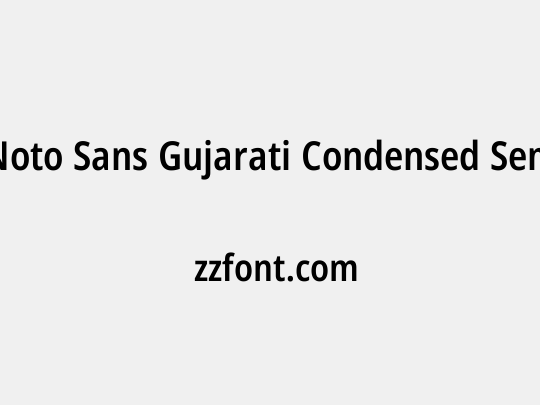 Noto Sans Gujarati Condensed SemiBold