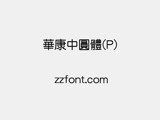 華康中圓體(P)