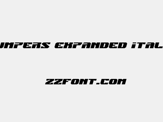 Jumpers Expanded Italic