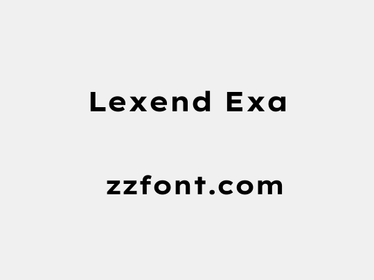 Lexend Exa