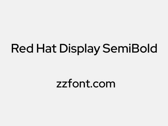 Red Hat Display SemiBold