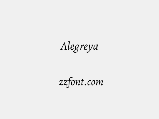 Alegreya