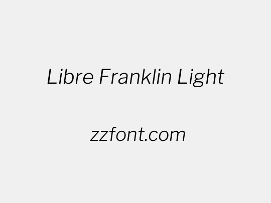 Libre Franklin Light
