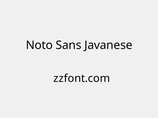 Noto Sans Javanese