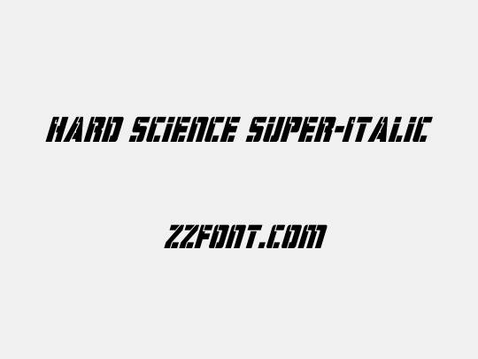 Hard Science Super-Italic