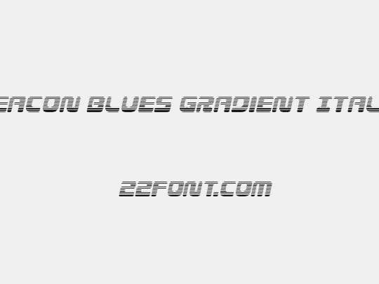 Deacon Blues Gradient Italic