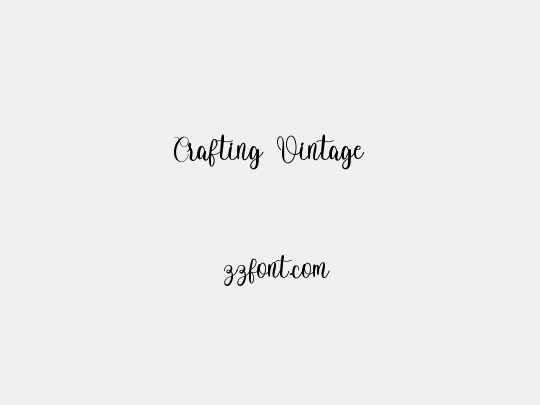 Crafting Vintage