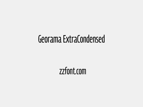 Georama ExtraCondensed