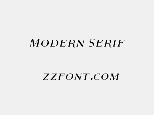Modern Serif