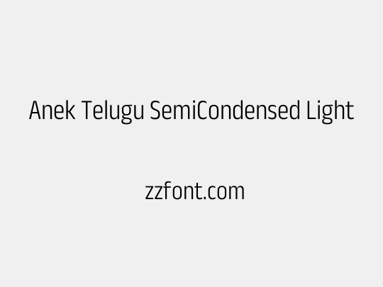 Anek Telugu SemiCondensed Light