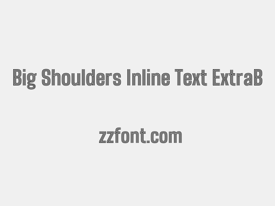 Big Shoulders Inline Text ExtraBold