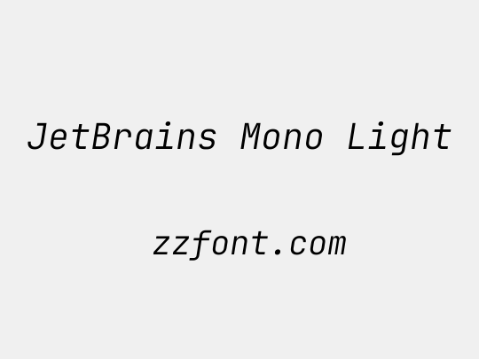 JetBrains Mono Light