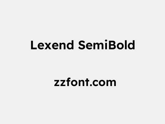 Lexend SemiBold