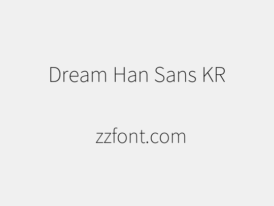 Dream Han Sans KR